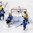 HELSINKI, FINLAND - JANUARY 4: Sweden's Rasmus Asplund #18 celebrates after scoring a first period goal against Finland's Kaapo Kahkonen #1 while Kasperi Kapanen #24, Olli Juolevi #4, Joni Tuulola #6 and Alexander Nylander #19 look on during semifinal round action at the 2016 IIHF World Junior Championship. (Photo by Andre Ringuette/HHOF-IIHF Images)

